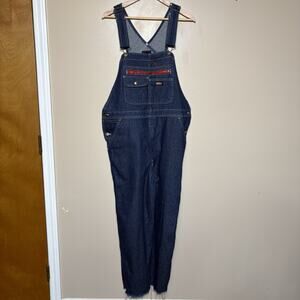 Dickies Genuine Denim Overalls Mens Size MR Blue Jean Bibs Workwear Carpenter